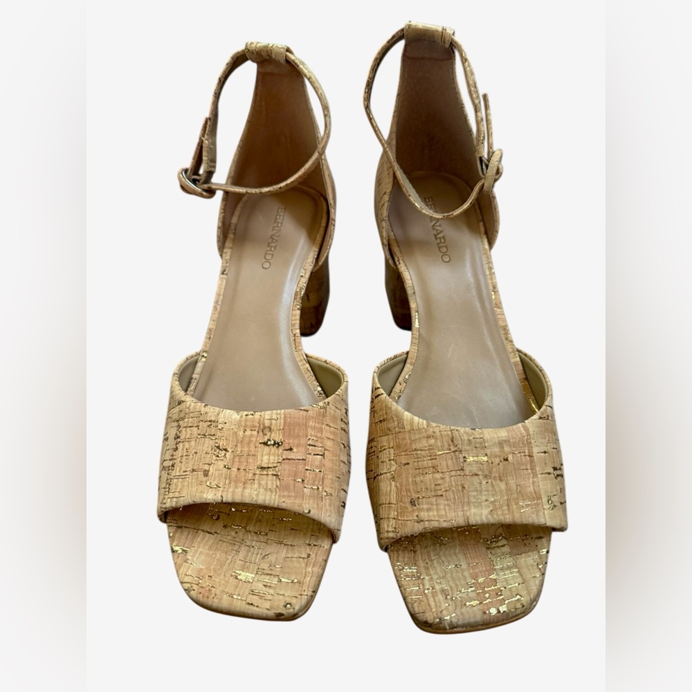 Bernardo Cork Platform Heels - Picture 3 of 10